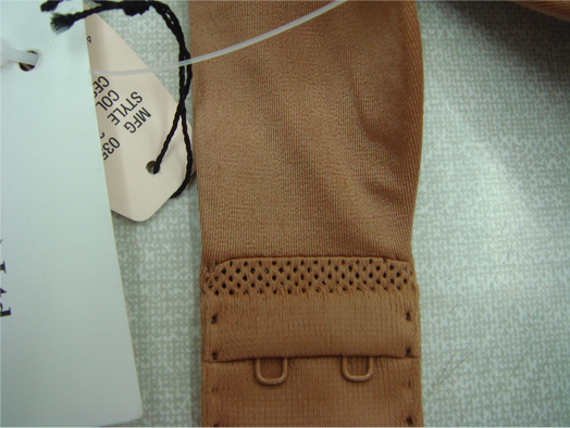 花边缝合机切断样板(肩带)